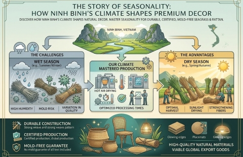 The Story of Seasonality: How Ninh Binh's Climate Shapes Premium Decor